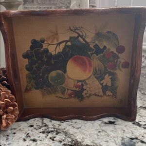 MCM Vintage Malexk Industries Wooden Serving Tray